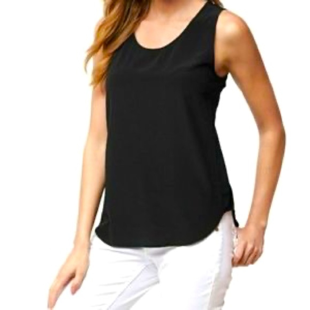 Tommy Bahama black june silk shell tank top / cami